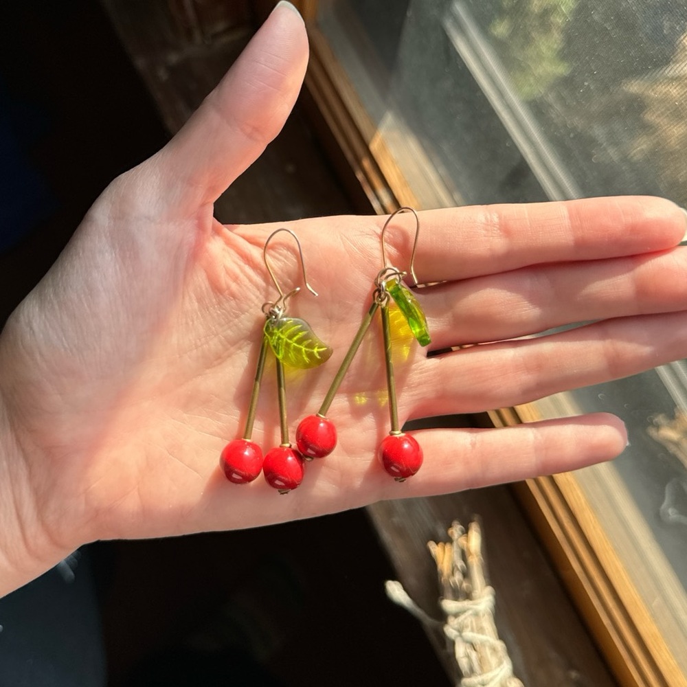 Cherry earrings
